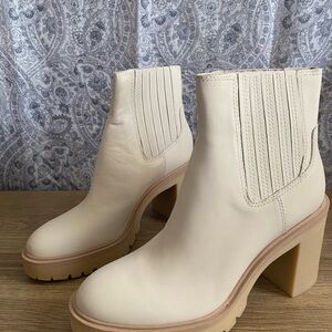 Dolce Vita Caster H2O Women's Boots Ivory Leather